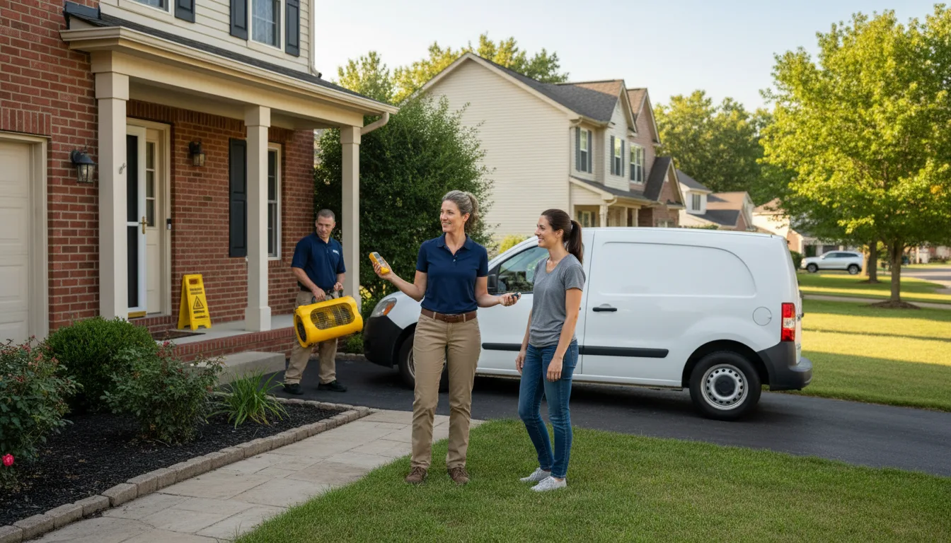 Residential water damage restoration in Ebensburg, PA